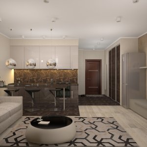 Квартира-студия 30 кв. м в г. Сочи