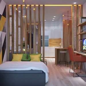 Квартира-студия 32 кв. м в ЖК 