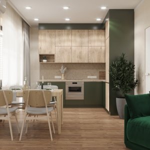 Квартира-студия 38 кв. м